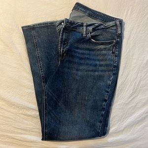 Silver Avery Slim Boot High Rose Curvy